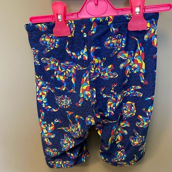 Boys Sporti Geometric Dinosaur Swim Trunks - Picture 2 of 3